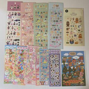 Kawaii Bears & More Cute Stickers Set